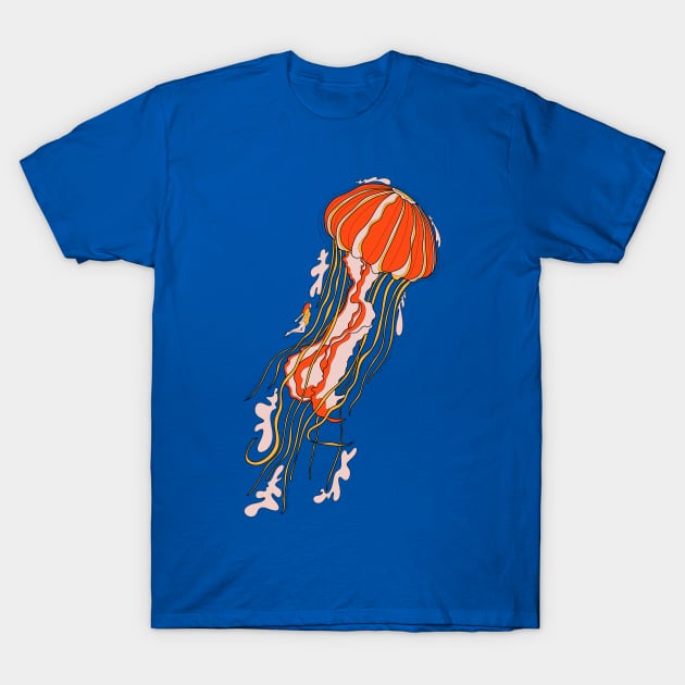 The giant jellyfish T-Shirt by Swadeillustrations